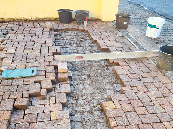 2. Pflasterausbesserung